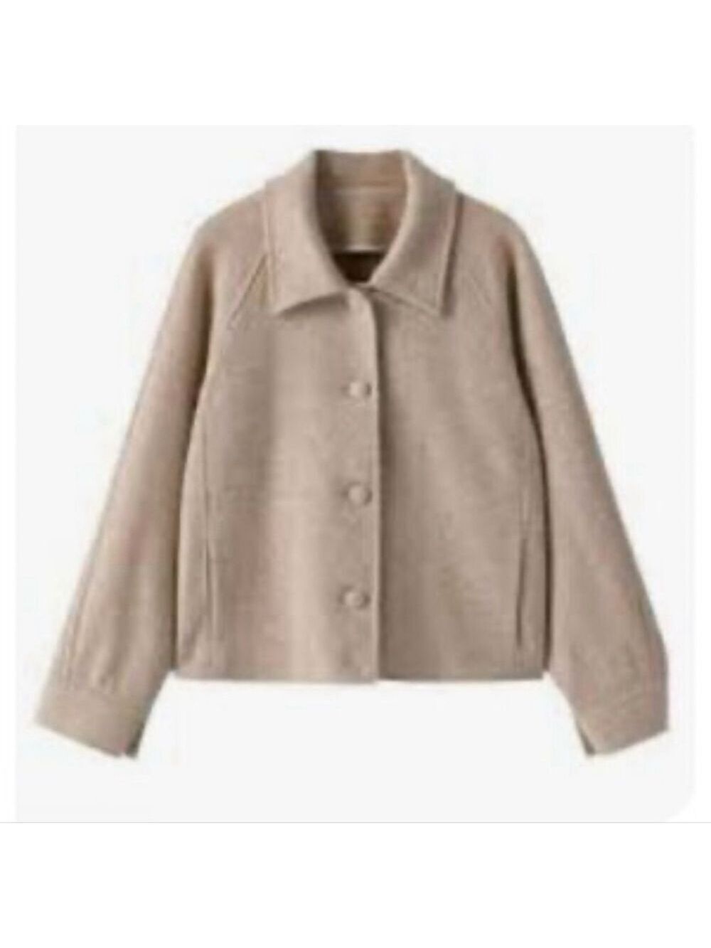 NWT OGL Fuzzluxe Beige Cropped Jacket XS
